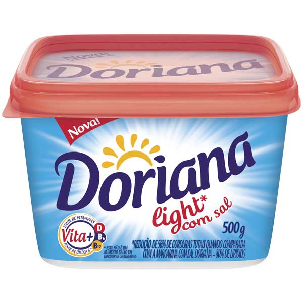 imagem de MARGARINA DORIANA 500G LIGHT COM SAL