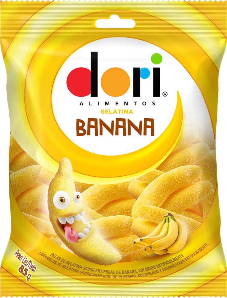 imagem de BALA DORI GELATINA BANANA 85G
