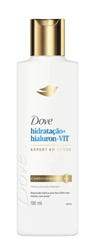 imagem de CONDICIONADOR DOVE 190ML HIDRATAÇÃO + HIALURON