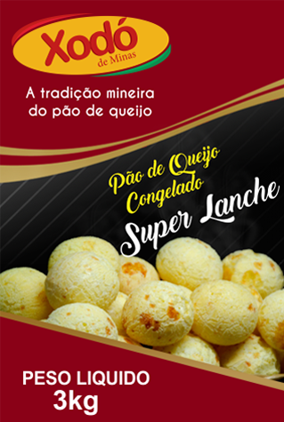 imagem de PÃO QUEIJO XODÓ DE MINAS 3KG SUPER LANCHE