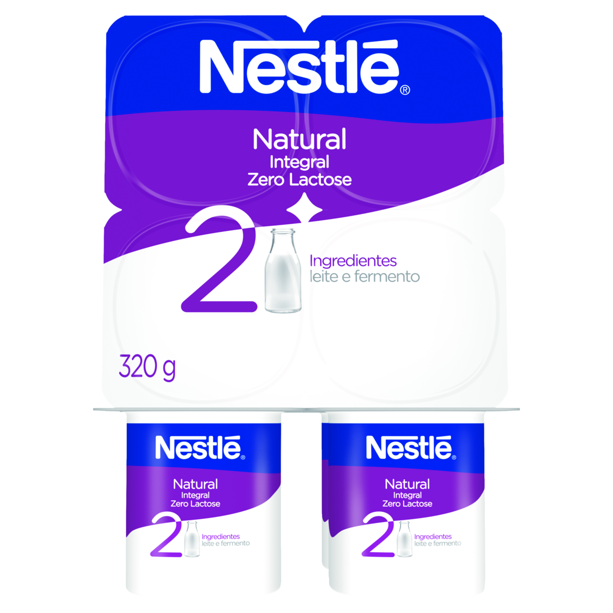 imagem de IOGURTE NESTLÉ NATURAL ZERO LACTOSE 320G