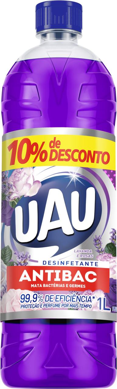 imagem de DESINFETANTE UAU ANTIB 1L LAV/ROSAS PRM