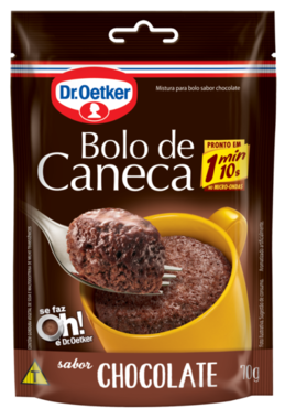 imagem de MISTURA BOLO CANECA DR OETKER 70G CHOCOLATE