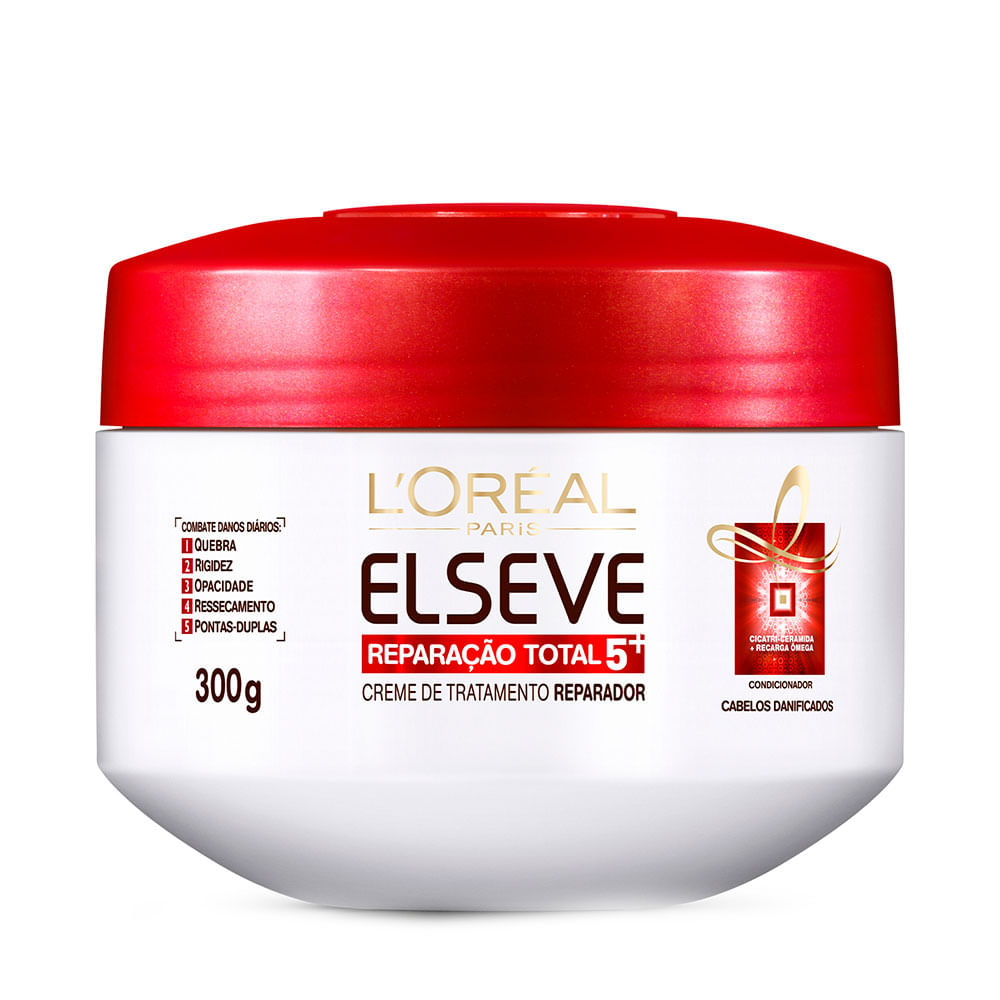 imagem de CREME TRATAMENTO ELSEVE 300G REPARAÇÃO TOTAL 5