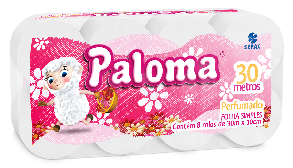 imagem de PAPEL HIGIÊNICO PALOMA COM 8 PERFUMADO