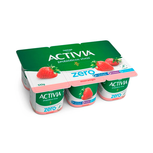 imagem de ACTIVIA POLPA 510G X6 ZERO MORANGO