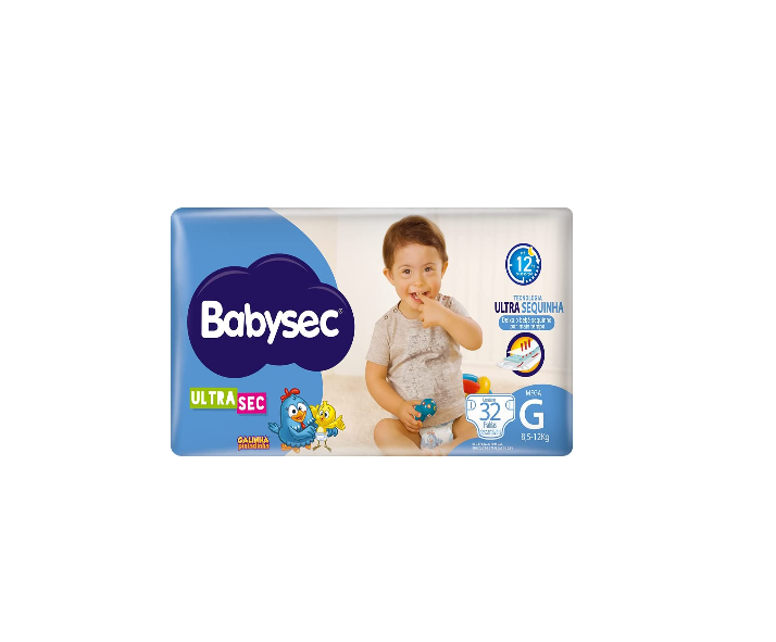 imagem de FRALDA DESCARTÁVEL BABYSEC ULTRA G.PINTADINHA MEGA G C/32