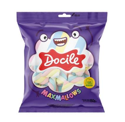 imagem de MAXMALLOWS DOCICLE 150G BAUNILHA TWIST COLOR