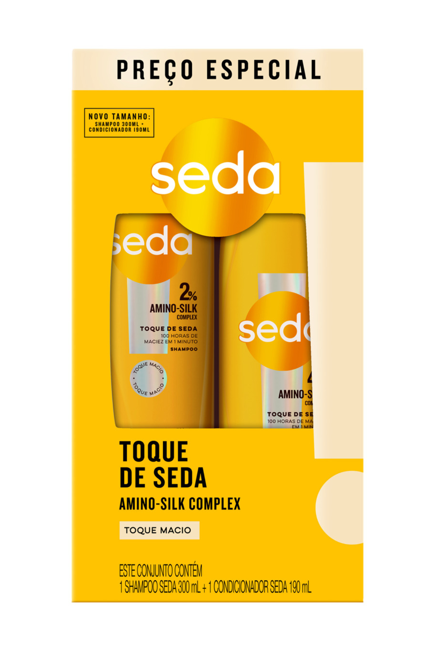 imagem de KIT SEDA SHAMPOO 300ML+COND 190ML TOQUE DE SEDA