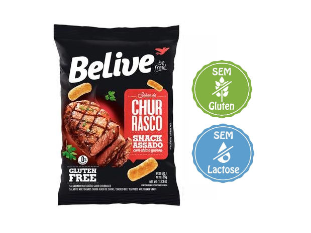 imagem de BELIVE SNACKS 35G CHURRASCO