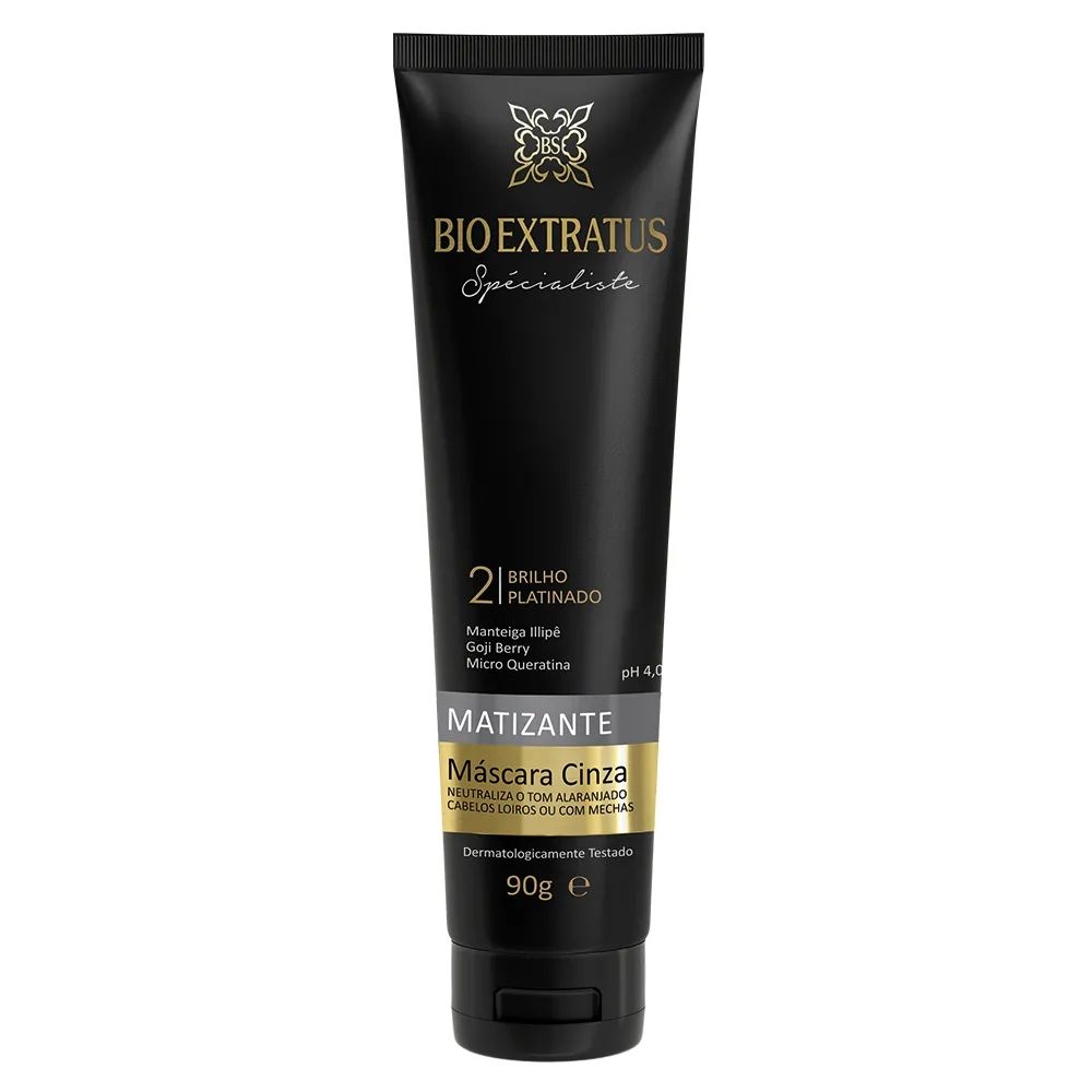imagem de MÁSCARA CAPILAR BIO EXTRATUS MATIZANTE CINZA 90G