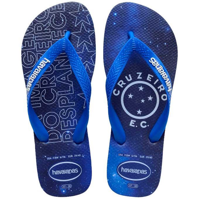 imagem de SANDÁLIA HAVAIANAS TOP TIMES CRUZEIRO 37 38 AZ ESTR