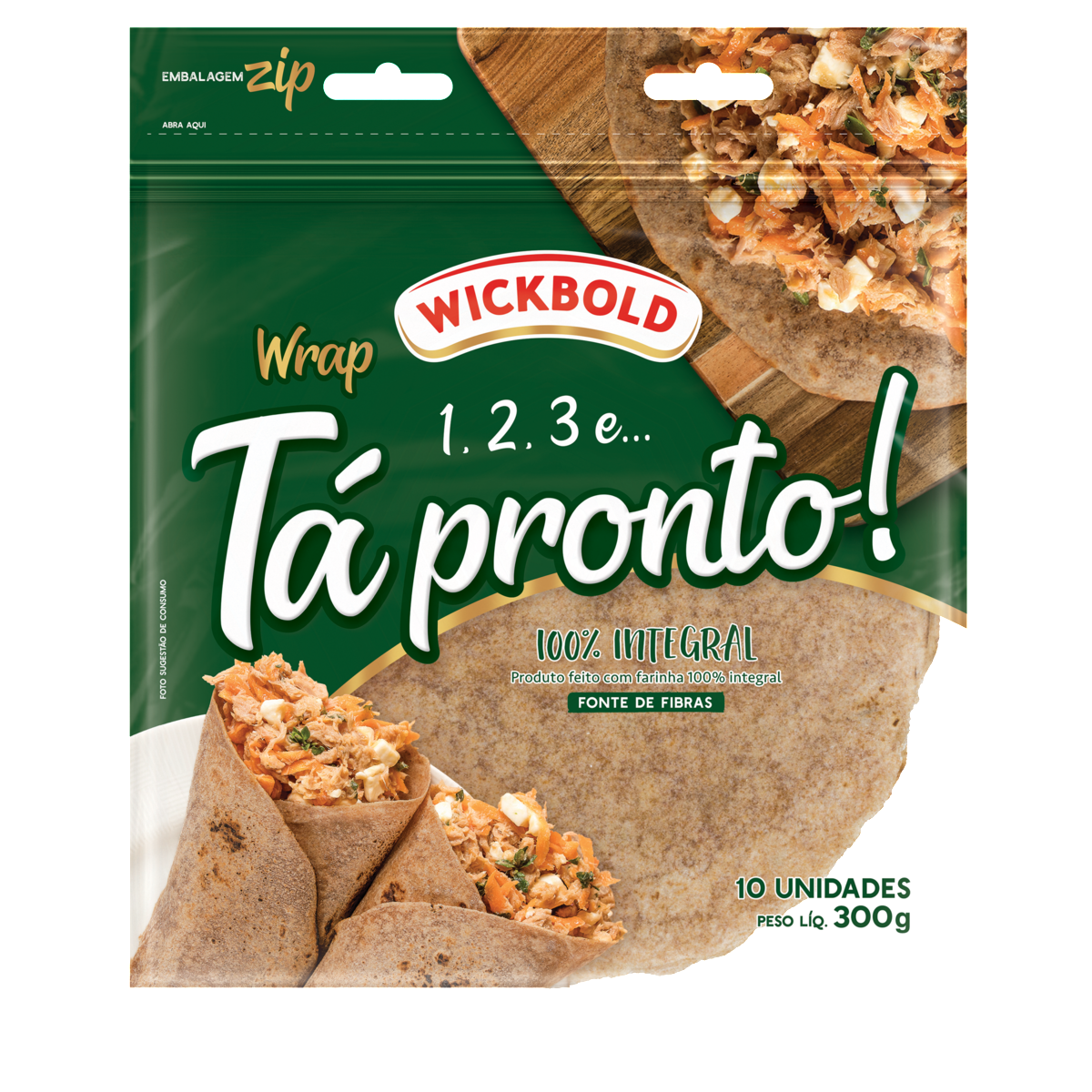 imagem de MASSA WICKBOLD TIPO TORTILHA 270G INTEGRAL