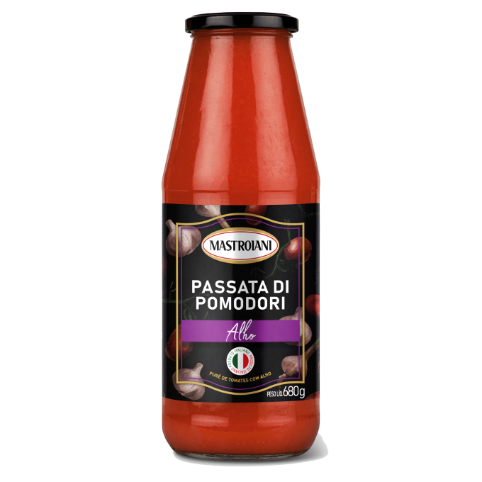 imagem de PASSATA POMODORI ALHO MST 680G VD