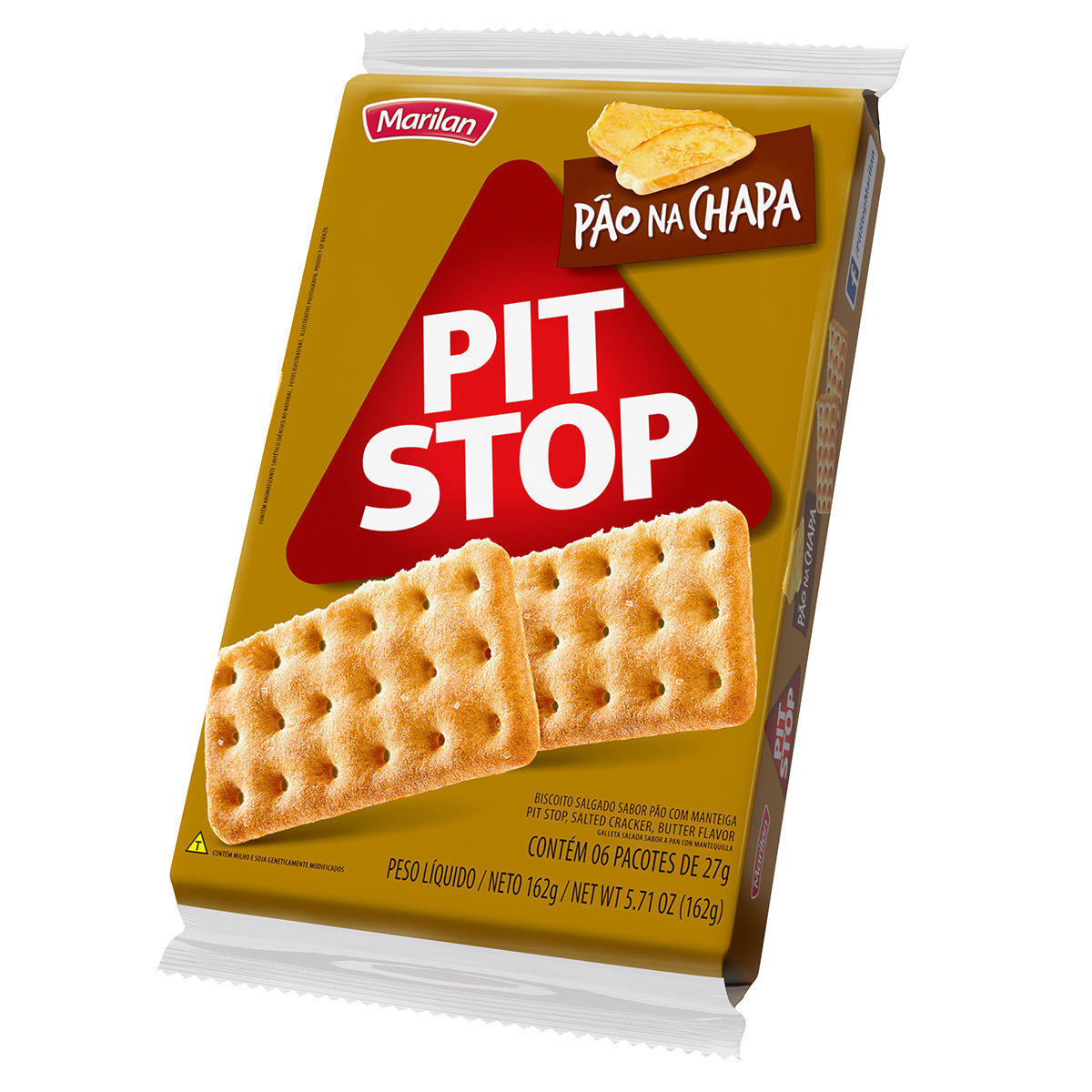 imagem de BISCOITO MARILAN PIT STOP 137G PÃO CHAPA