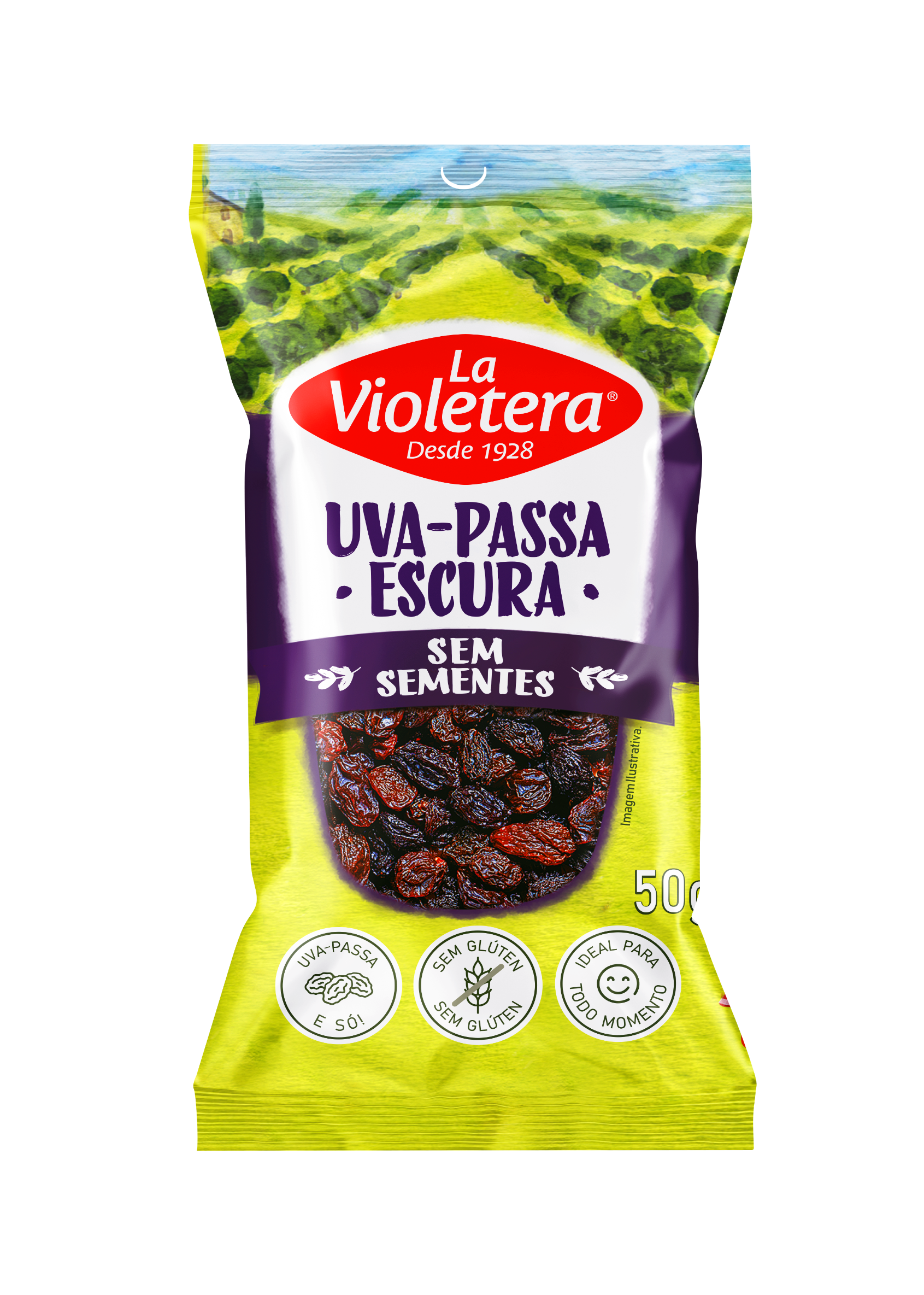 imagem de UVA PASSAS LA VIOLETERA  ESC S/S 50G