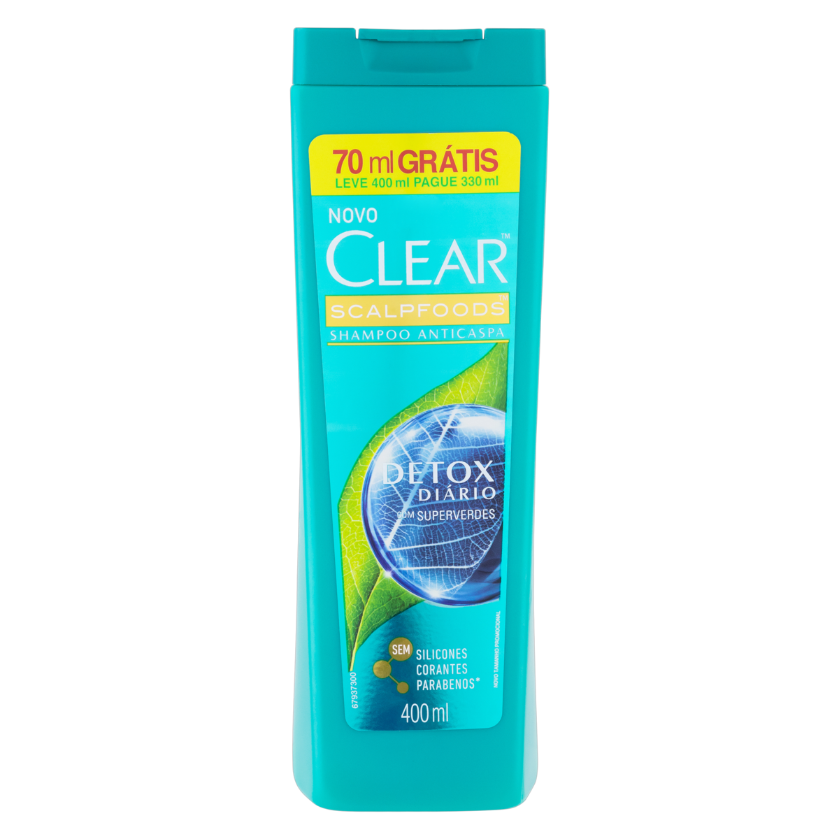 imagem de SHAMPOO CLEAR 400ML DETOX DIÁRIO