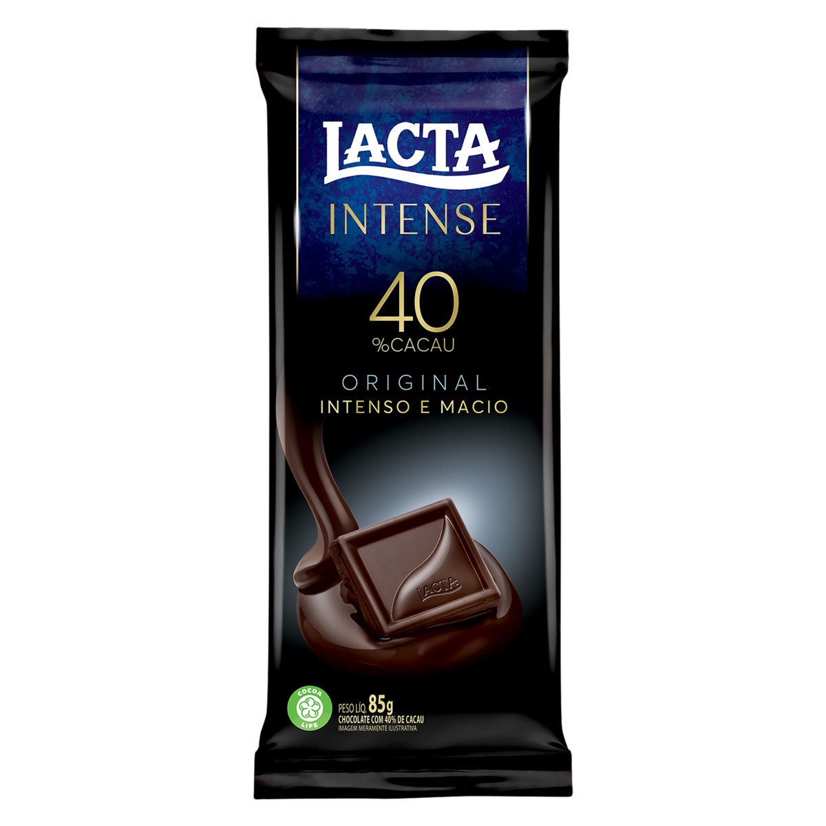 imagem de CHOCOLATE LACTA 85G INTENSE 40% CACAU ORIG