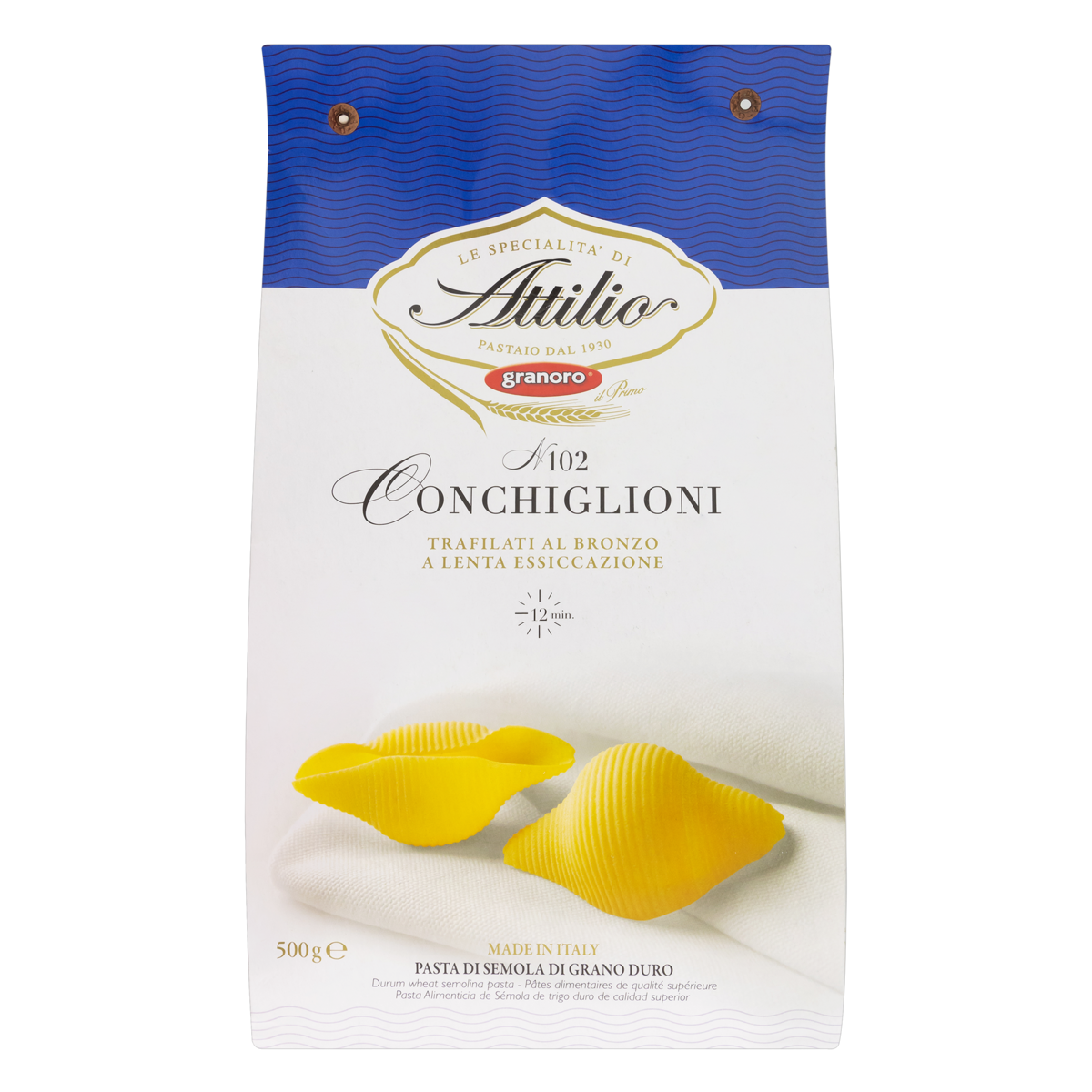 imagem de PASTA LA VIOLETERA GRANORO 500G CONCHIGLONE
