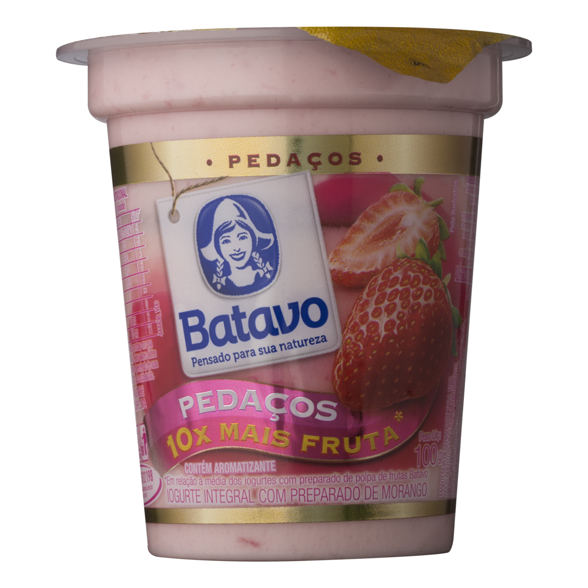 imagem de IOGURTE BATAVO 100G PEDAÇOS FRUT MORANGO