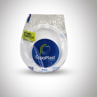 imagem de PRATO PLÁSTICO 21CM COPOPLAST RASO