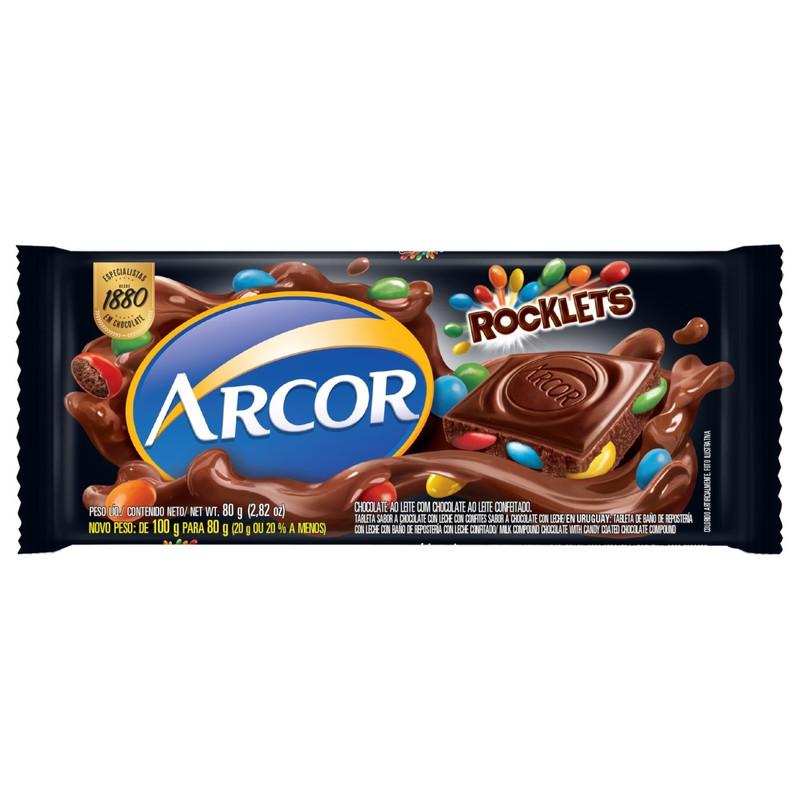 imagem de CHOCOLATE ARCOR ROCKLETS 80G