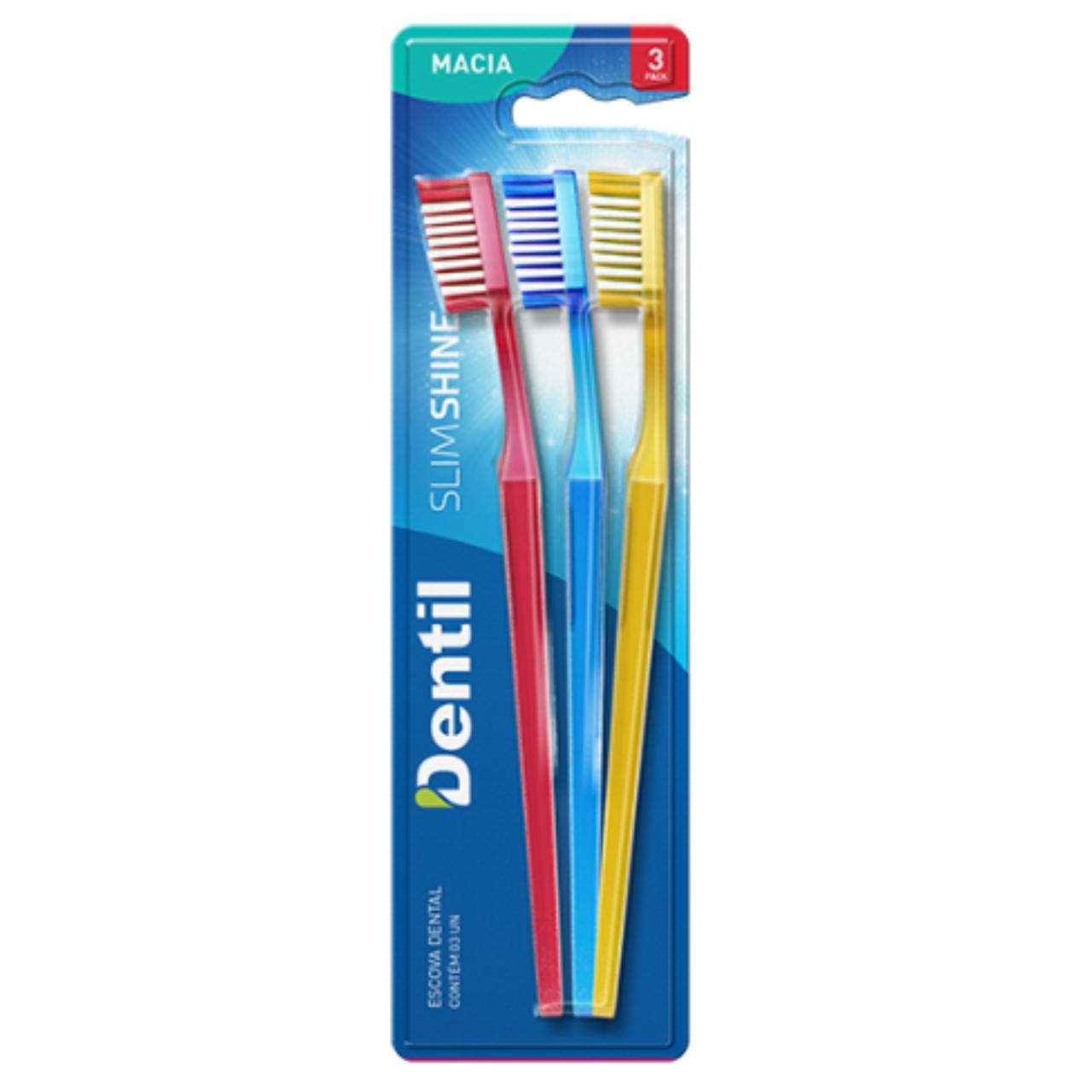 imagem de ESCOVA DENTAL ENX FIO DENTIL SLIM SHINE MACIA LV3