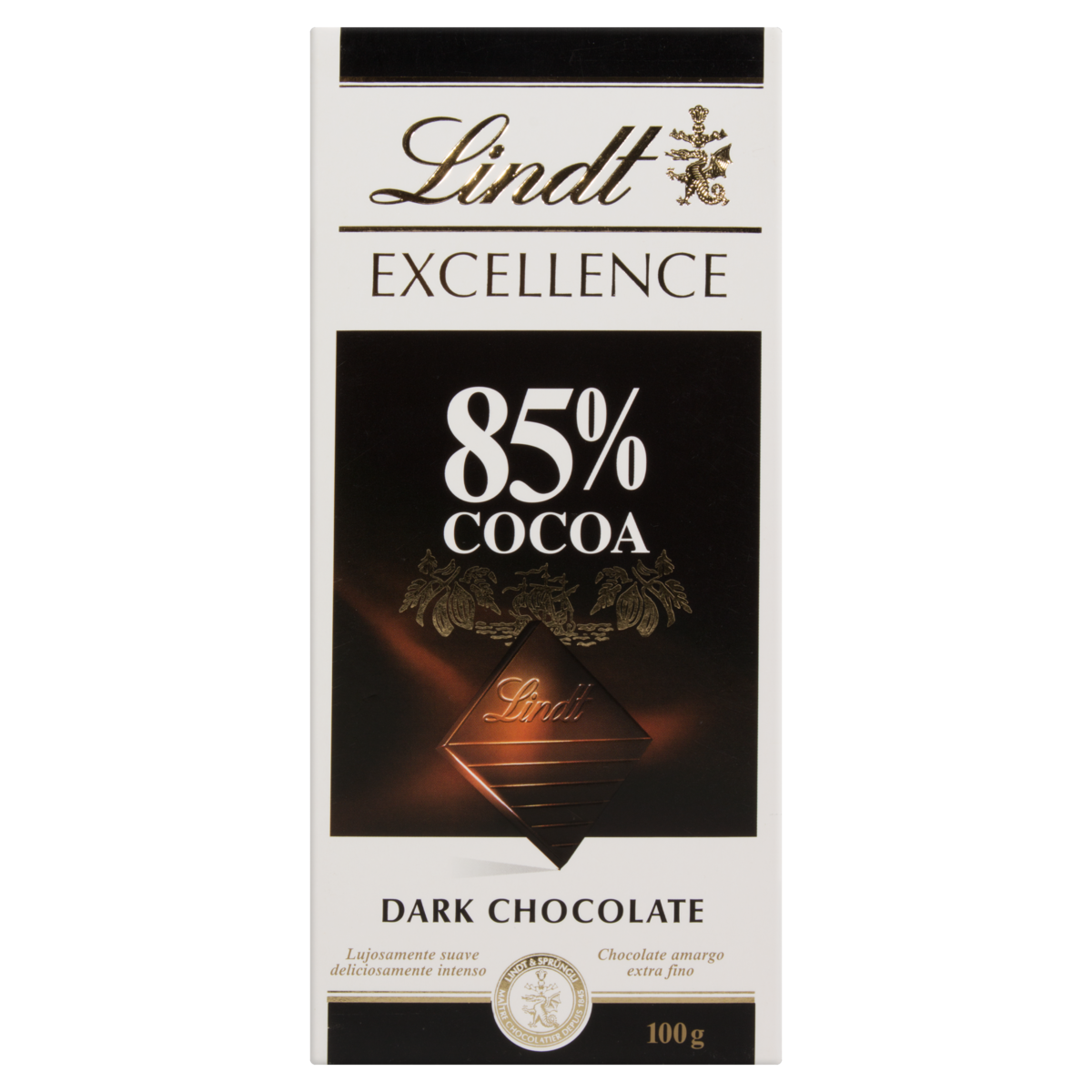imagem de CHOCOLATE LINDT FRA 100G EXC 85% COCOA