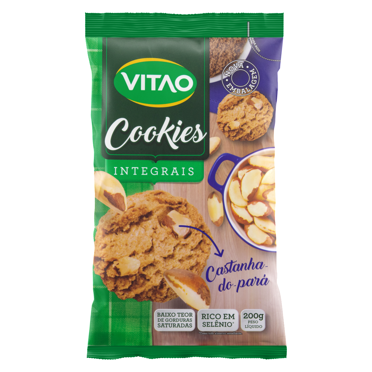 imagem de COOKIES VITAO 200G INT CASTANHA PARÁ