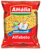 imagem de MACARRÃO AMÁLIA COM OVOS 500G ALFABETO