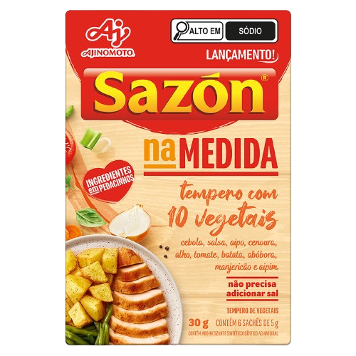imagem de SAZON NA MEDIDA 30G 10 VEGETAIS