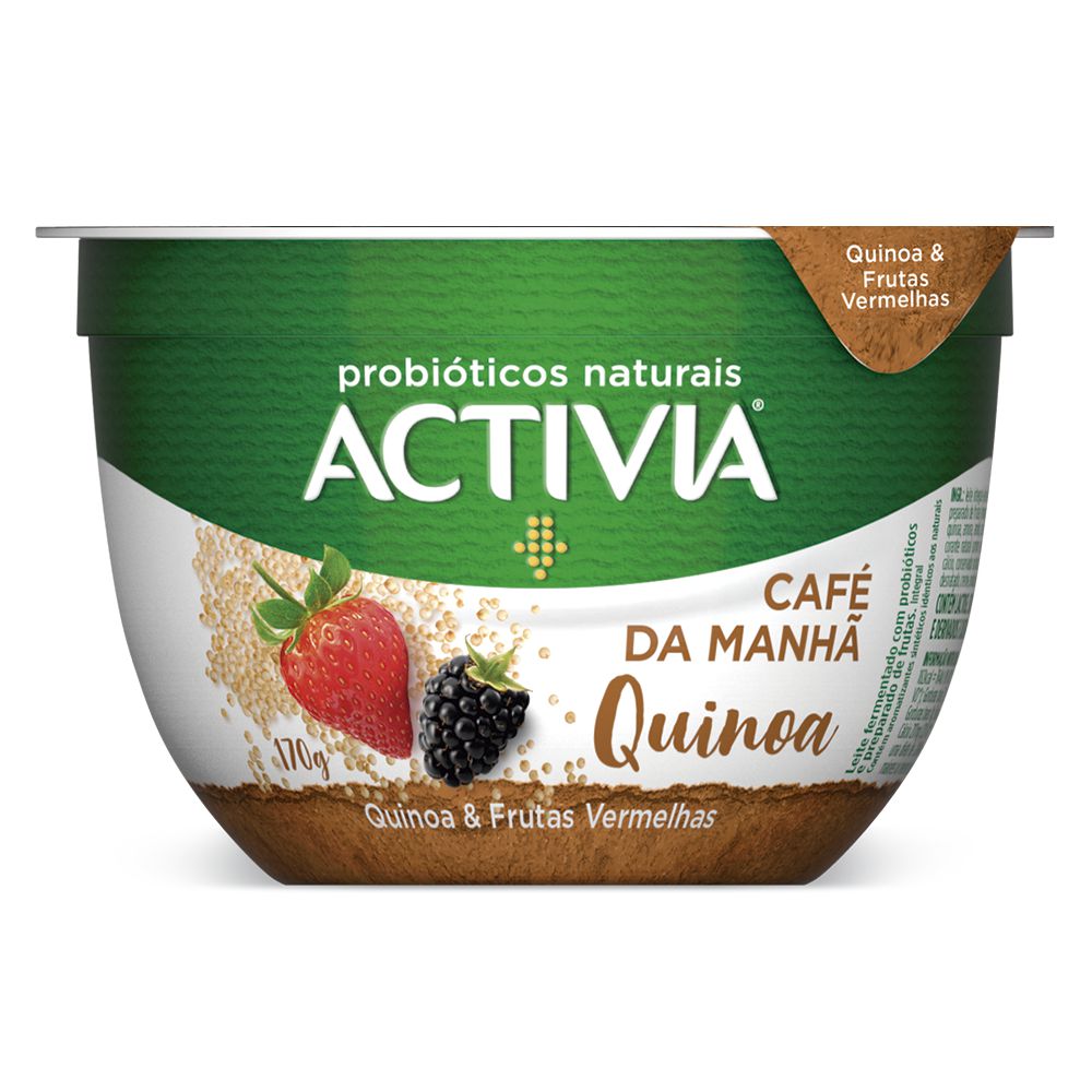 imagem de LEITE FERMENTADO ACTIVIA 170G C MANHÃ QUINOA/FV