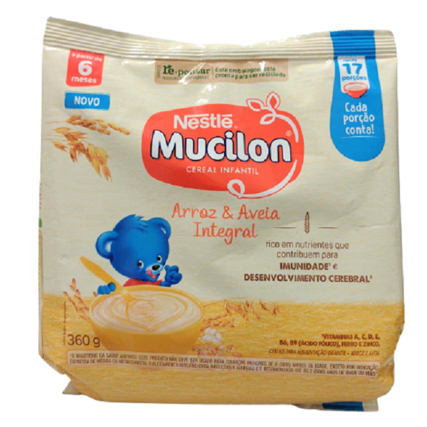 imagem de CEREAL INFANTIL MUCILON 360G ARROZ E AVEIA