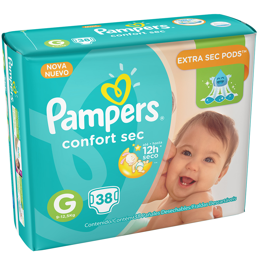 imagem de FRALDA DESCARTÁVEL PAMPERS COMFORTSEC MEGA G 38UN