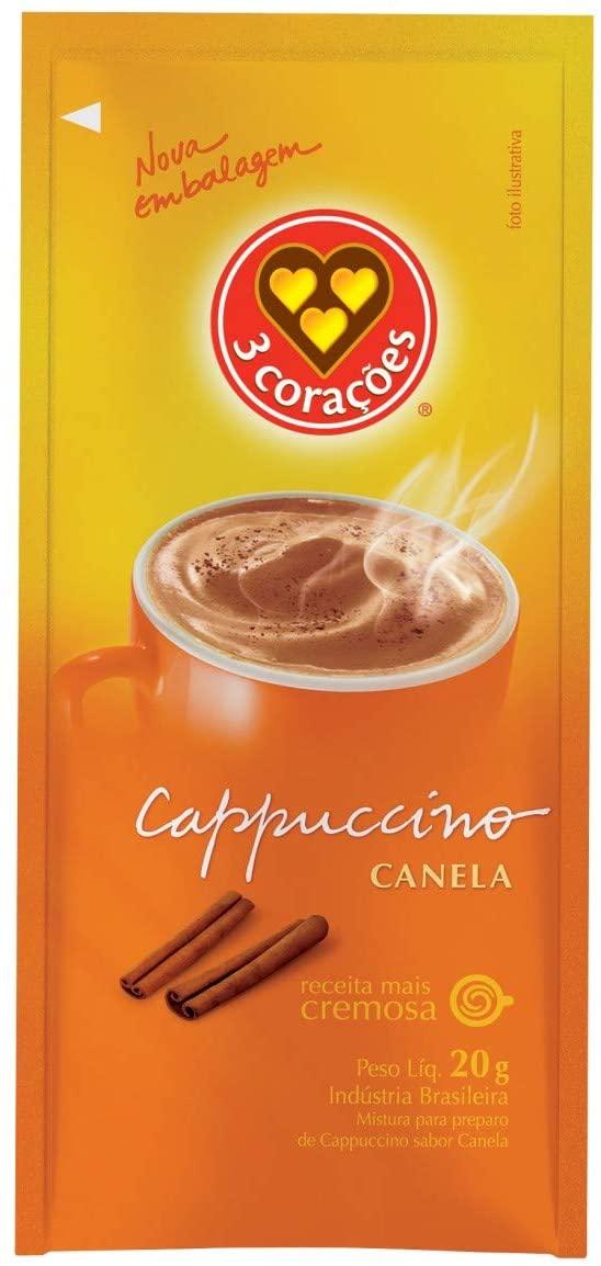 imagem de CAPPUCCINO 3 CORAÇÕES CANELA 20G