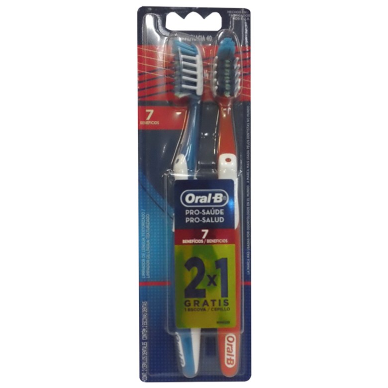 imagem de ESCOVA DENTAL ORAL B PRO SAÚDE 40 MAC L2P1