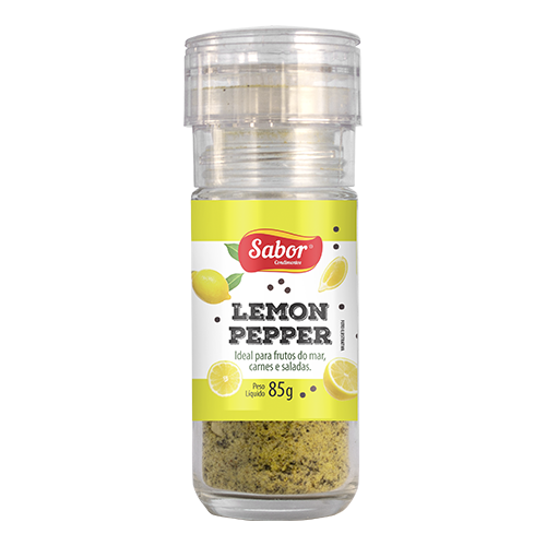 imagem de TEMPERO SABOR 85G LEMON PEPPER MOEDOR