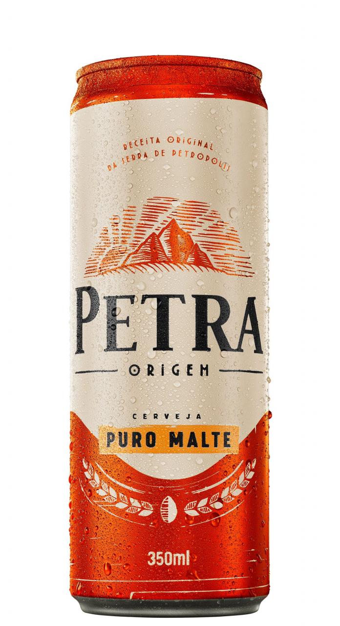 imagem de CERVEJA PETRA PURO MALTE LATA 350ML CX12 UNIDADES