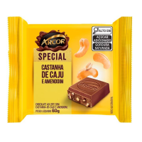 imagem de CHOCOLATE ARCOR SPECIALE 60G CAST. CAJU AMENDOIM + LEITE