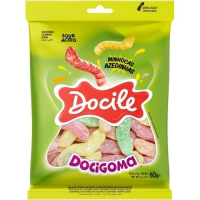 imagem de BALA DOCILE 90G DOCIGOMA MINHOCAS AZEDINHAS