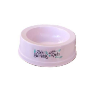 imagem de COMEDOURO MÉDIO 1L.PLASVALE ROSA