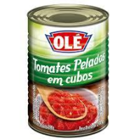 imagem de TOMATES PELADOS OLÉ 400G CUBOS