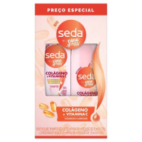 imagem de KIT SEDA SHAMPOO 300ML+COND 190ML COLÁGENO E VITAMINA