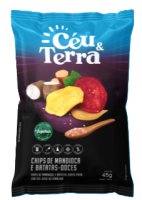 imagem de MANDIOCA E BATATA DOCE CHIPS CÉU E TERRA 45G SAL ROSA HIMALA