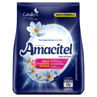 imagem de DETERGENTE PÓ AMACITEL 800G TOQUE DE POESIA