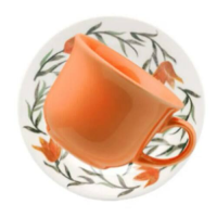 imagem de XÍCARA CHÁ 200ML COM PIRES LIRIOS 126278