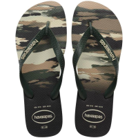 imagem de SANDÁLIA HAVAIANAS TOP CAMU 39 40 PRETO/VERDE OLIVE