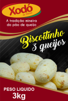 imagem de PÃO QUEIJO XODÓ DE MINAS 3KG COQUETEL