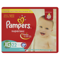 imagem de FRALDA DESCARTÁVEL PAMPERS SUPERSEC XG 22UN