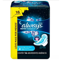 imagem de ABSORVENTE ALWAYS COM ABAS NOTURNO  LV+PG- 16UN SEC